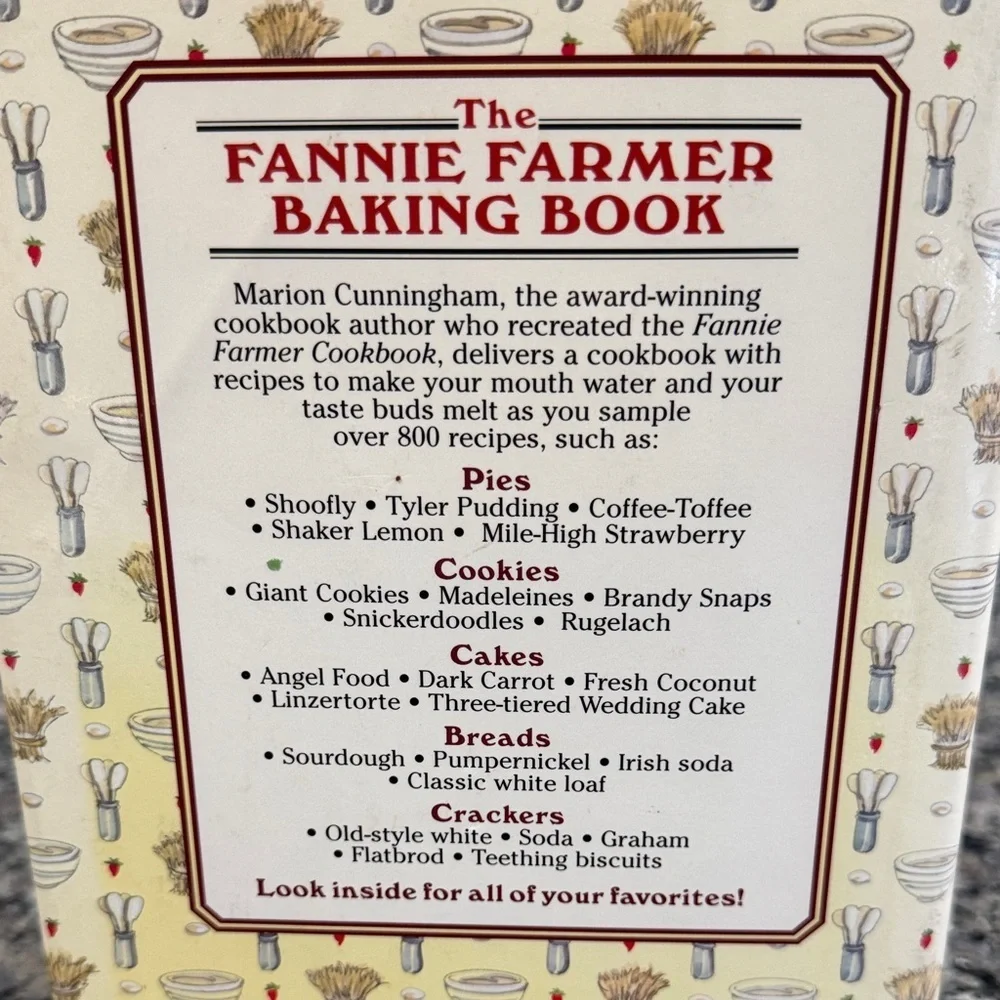 The Fannie Farmer Baking Book by Marion Cunningham